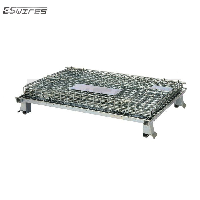 Wire Mesh Pallet Containers fold